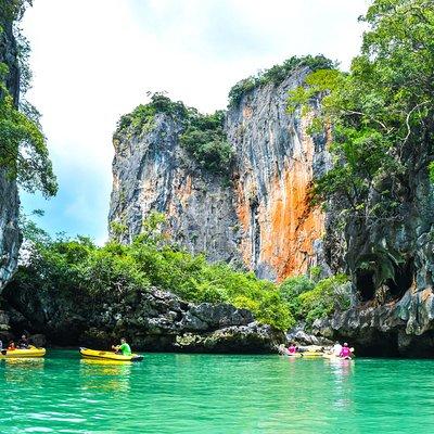 Phang Nga Bay Sea Cave Canoeing & James Bond Island by Big Boat