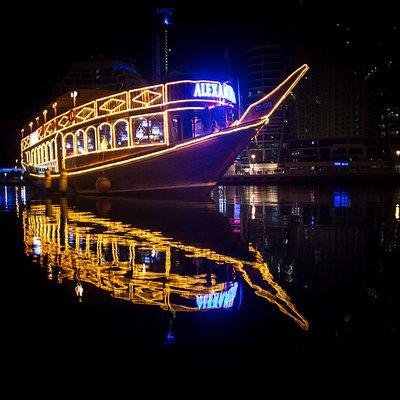 Dubai Marina Alexandra Dhow Cruise with Dinner and Drink Options