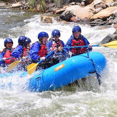 Beginner Whitewater Rafting on Historic Clear Creek