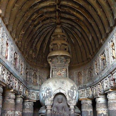 Private Tour: 2-Day Quick Tour of Ajanta & Ellora Caves from Pune