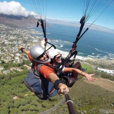 Tandem Paragliding Cape Town Experience TABLE MOUNTAIN PARAGLIDE