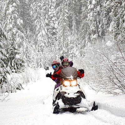 Family Snowmobile Tour in Whistler