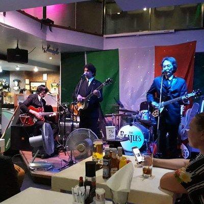 Book a table for dinner to see the Bangkok Beatles