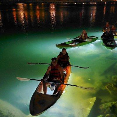 Sharkeys Glass Bottom Fish Feeding LED Night Tour St. Pete Beach