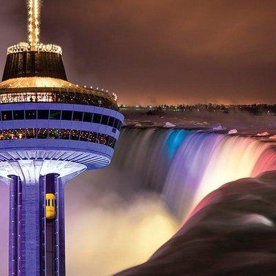 Niagara Falls Evening Lights Tour With Skylon Tower Dinner