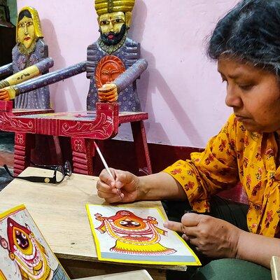 Pattachitra Workshop at Dandasahi by Awarded Artist with KalaKart