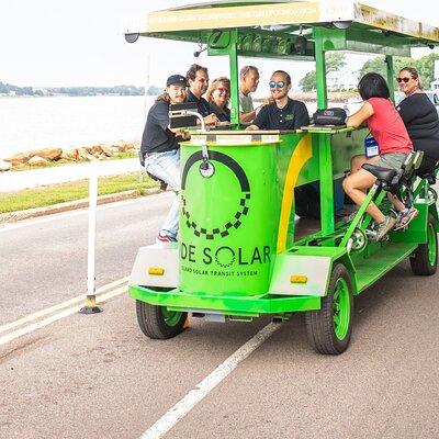 Halifax waterfront solar-powered Pedal Bus food/drink tour!