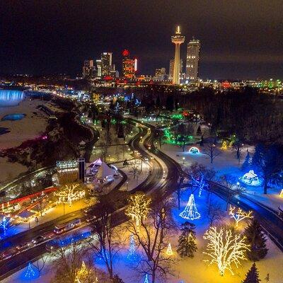 Niagara Helicopters Winter Lights at Night Tour