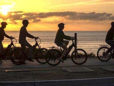 Electric Bike Guided North Coast Tour from Solana Beach to Moonlight Beach