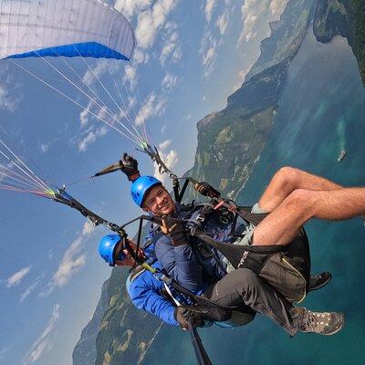 Tandem Paragliding Flight in the Lucerne Region