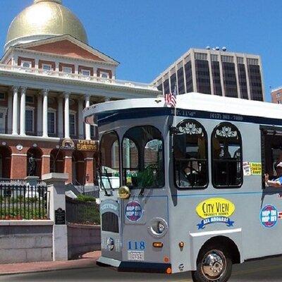 1 or 2 Day Hop-On Hop-Off Sightseeing Trolley Tour of Boston