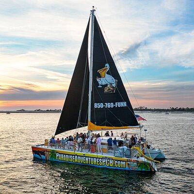 Panama City Beach Sunset Catamaran Sail on The Privateer