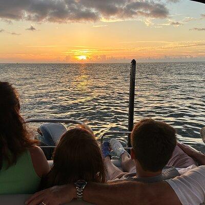 Sunset Tour in Naples Bay on a New Godfrey- All included