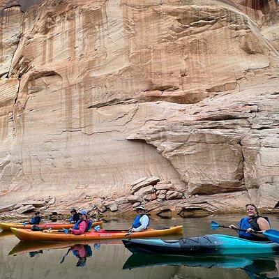 Kayak Antelope Canyon and walk, at Lake Powell 